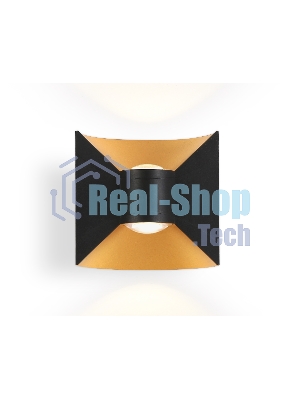 Светильник Ambrella light ST4472 BK/GD черный/золото LED 4200K 6W IP54 92*98*55