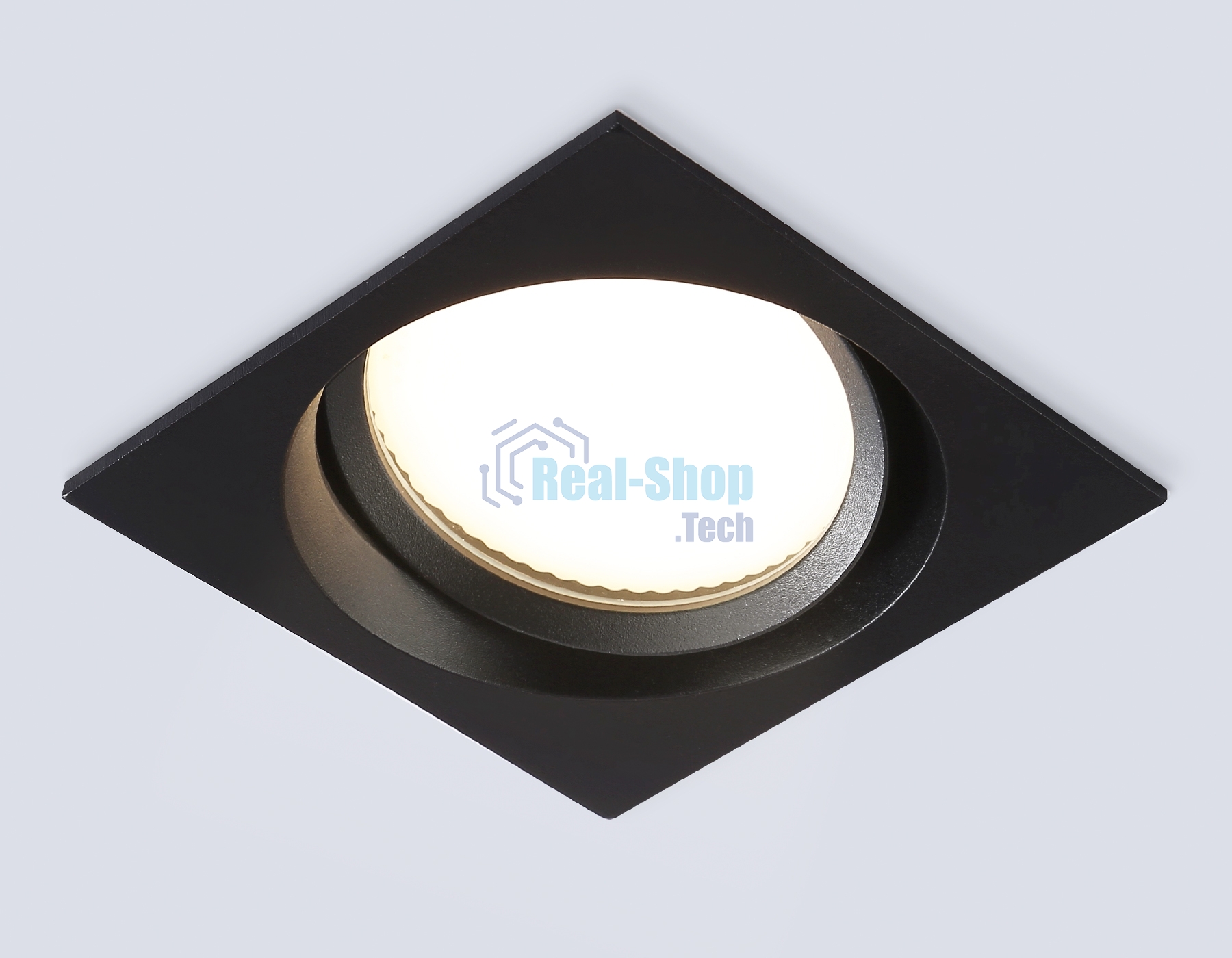 Светильник Ambrella light TN6657 BK черный IP44 GX53 110*110*48