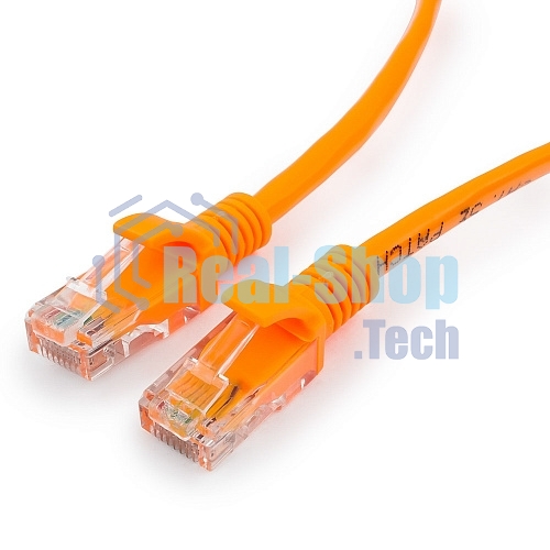 Патч-корд UTP Cablexpert cat.5e, 1м, литой, многожил. оранжевый