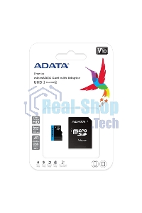 Флеш карта microSD 256Gb ADATA microSDHC Class 10 UHS-I A1 100/25 MB/s (SD адаптер)