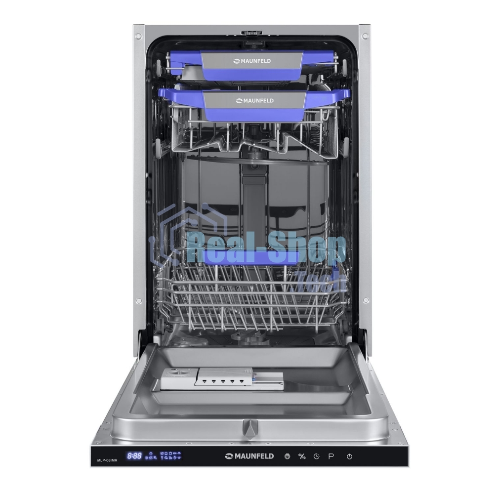 Встраиваемая посудомоечная машина Maunfeld MLP-08IMR, черный, 44.5 см, 10 компл., 47 дБ, класс A++