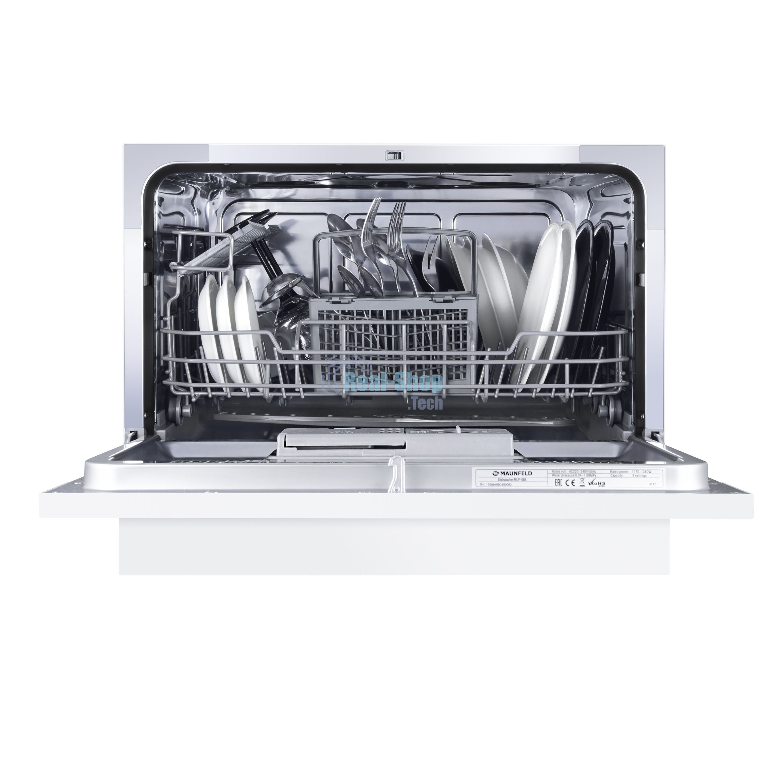 Посудомоечная машина Maunfeld MLP 06S, белый, 55 см, 6 компл., 49 дБ, класс A+