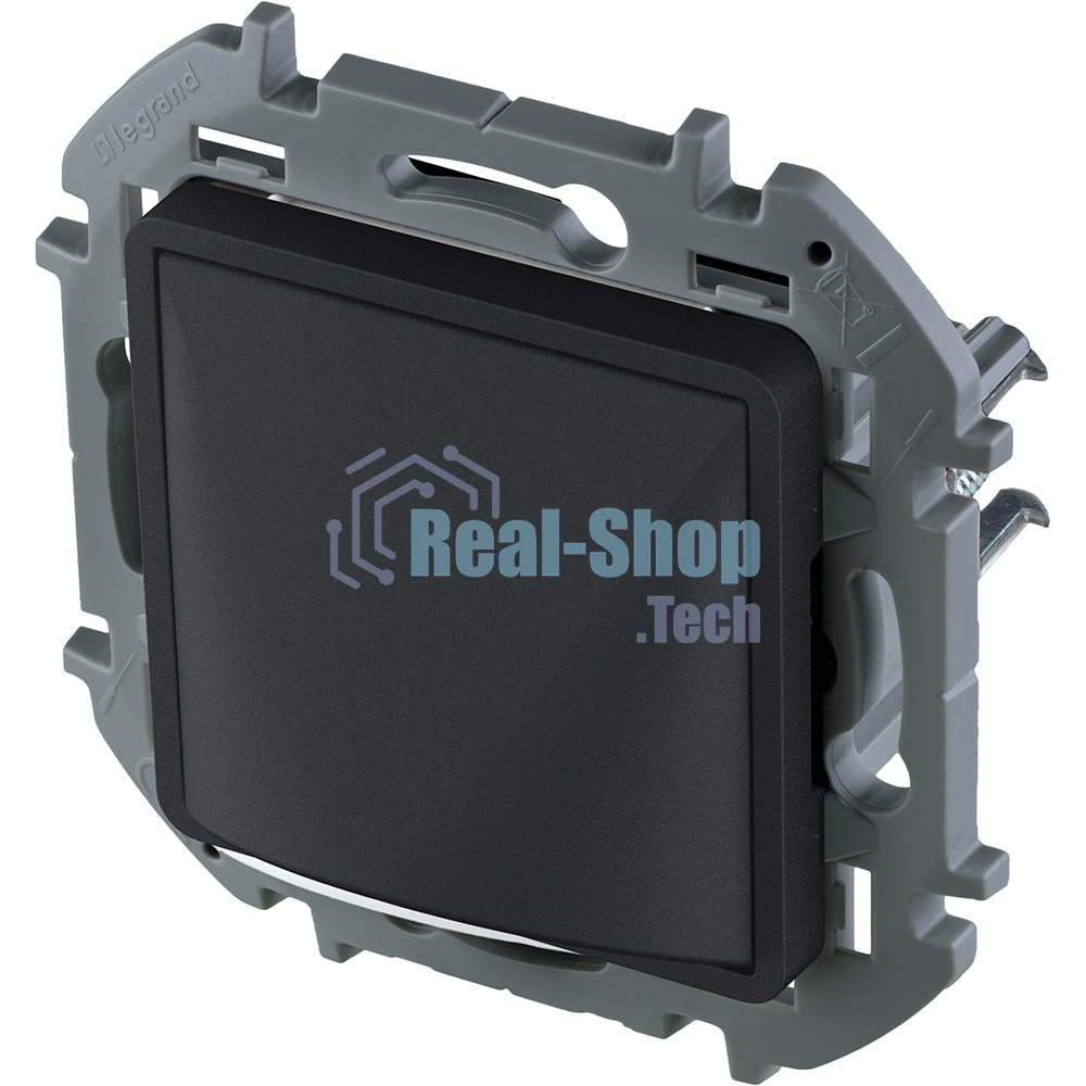 Inspiria Вывод кабеля с зажимом для крепления антрацит