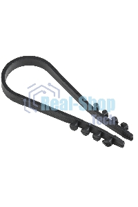 Дюбель хомут Iek UHH36-19-25-100 19-25мм нейлон черный (100шт) ИЭК