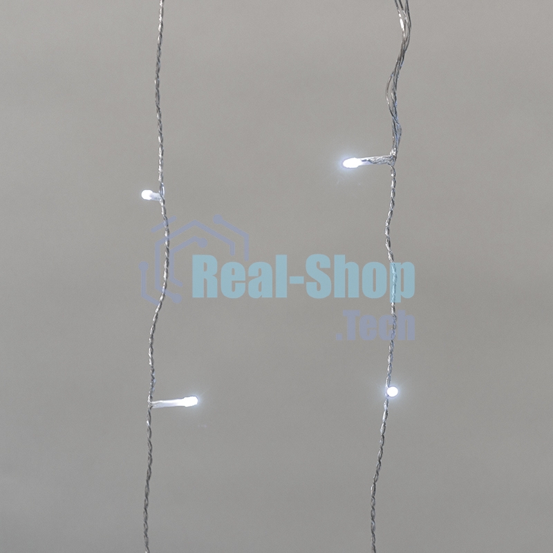 Гирлянда Neon-night Дождь светодиодный 2х3м, эффект мерцания, прозрачный провод, IP44, 230В, диоды БЕЛЫЕ, 300 LED