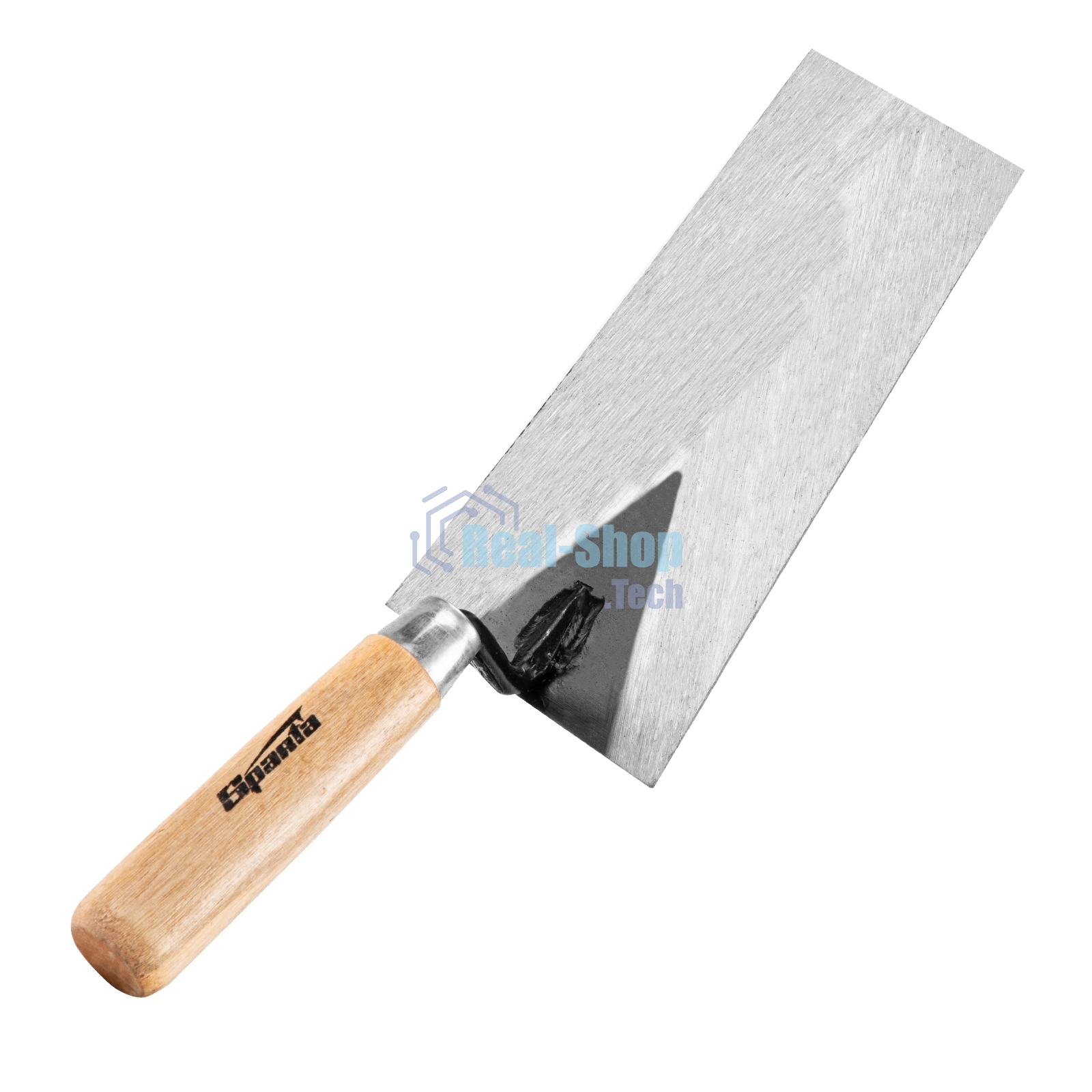 Кельма отделочника стальная Sparta 160 мм, деревянная ручка