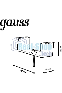 Крепление Gauss TR147 черный