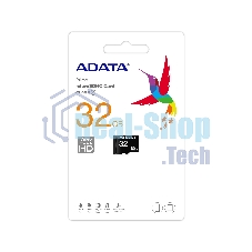 Флеш карта microSD 32Gb ADATA microSDHC Class 10 UHS-I A1 100/20 MB/s (SD адаптер)