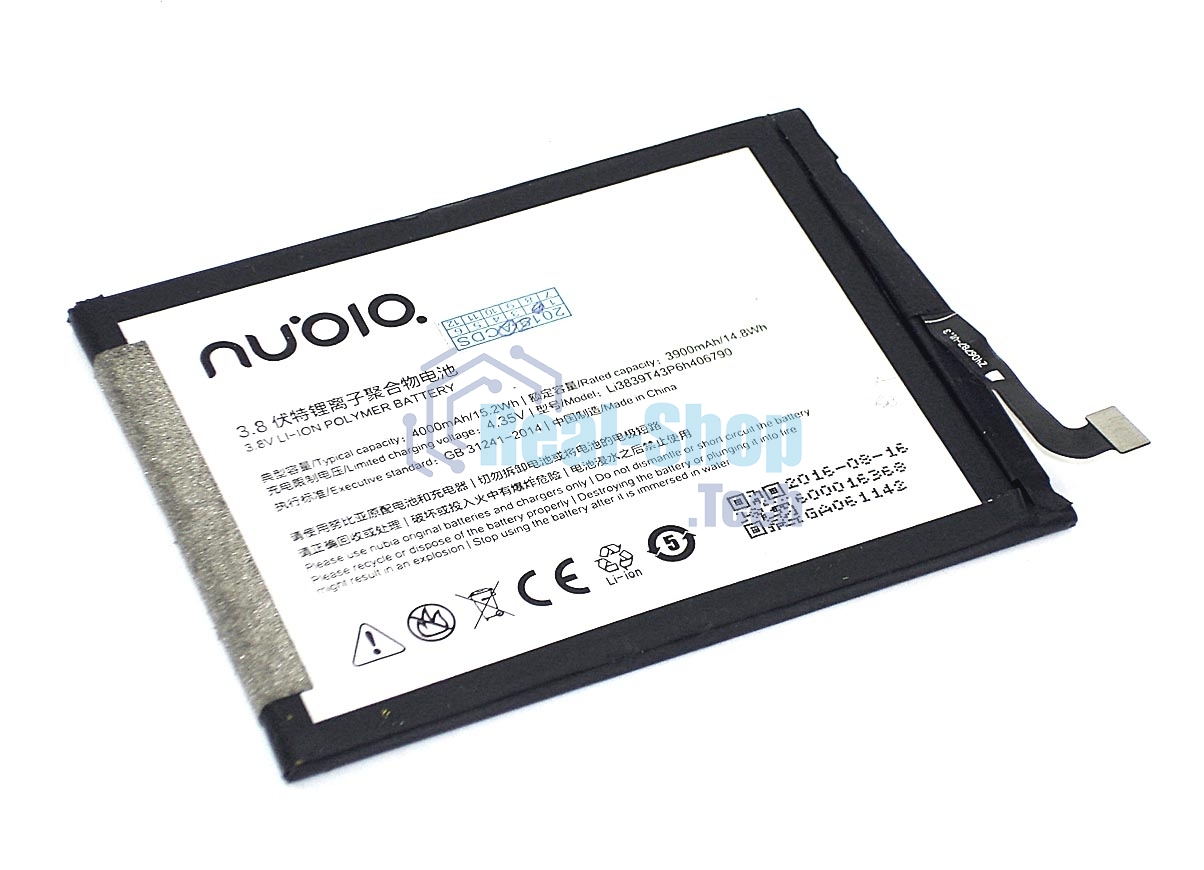 Аккумуляторная батарея Li3839T43P6h406790 для ZTE Nubia Z11 Max 3.8V 3900mAh