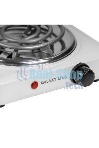 Плита настольная электрическая Galaxy Line GL 3003, белый, электрическая, 1000 Вт