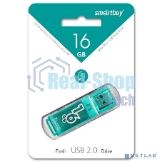 Флешка USB Smartbuy Glossy series Green (SB16GBGS-G), 16Gb, USB 2.0, R/W 25/15, зеленый