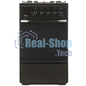 Плита газовая Flama RG 24019 B коричневый, конфорок 4 шт, духовка 50 л, 50 см x 85 см x 60 см