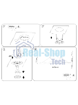 Светильник Ambrella light TN1143 WH белый IP44 GU5.3 95*95*38