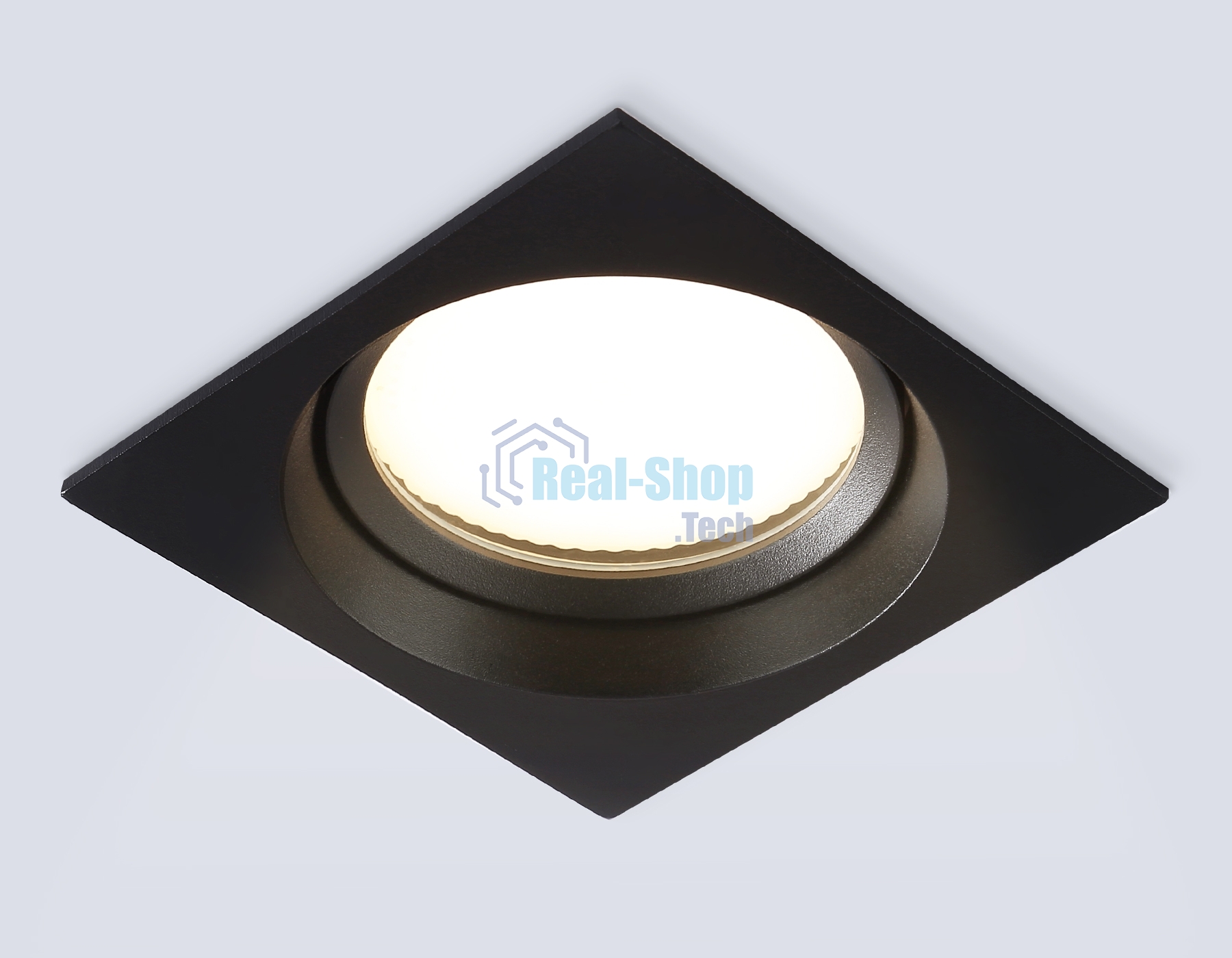 Светильник Ambrella light TN6657 BK черный IP44 GX53 110*110*48