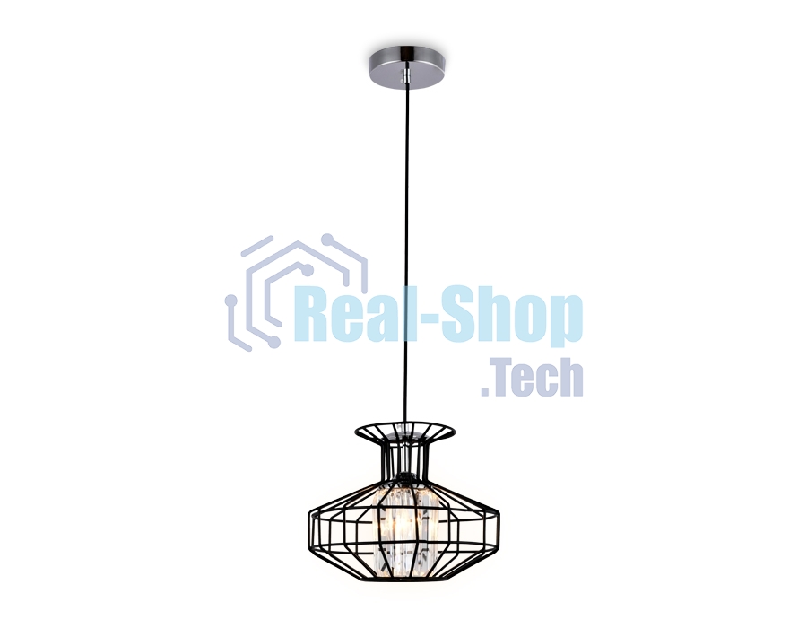 Светильник Ambrella light TR5850 BK/CL черный/прозрачный E27 max 40W D240*1200
