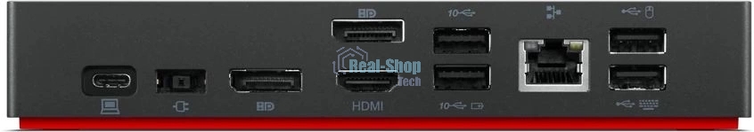 USB-концентратор Lenovo ThinkPad 40AY0090EU, USB Type-C, USB/USB Type-C/RJ-45/HDMI/DisplayPort/mini-jack 3.5мм, USB