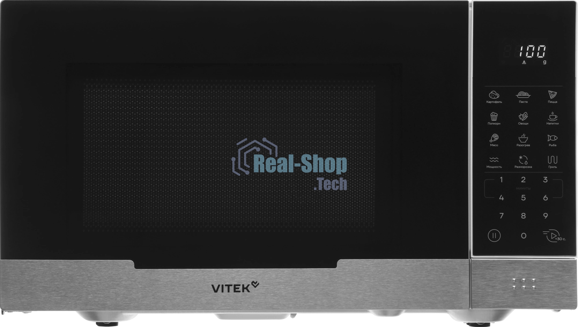 Микроволновая печь Vitek VT-MW2223 белый, 23 л, 800 Вт, переключатели — сенсор