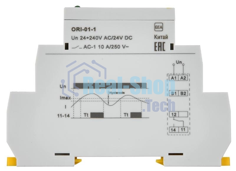 Реле тока ORI. 0,1-1 А. 24-240 В AC/24 В DC