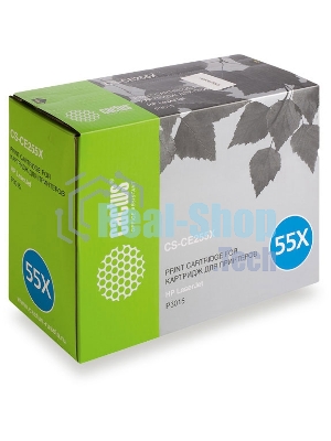 Картридж лазерный Cactus CS-CE255X/XS черный (12500 стр.) для HP LaserJet P3015