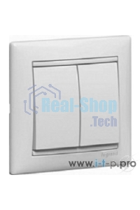 Переключатель Legrand 774408 2напр 2клав 10A Valena белый