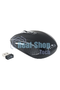 Мышь беспроводная Oklick 455MW черный, 1600 dpi, радиоканал, USB, кнопки - 6
