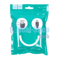 Кабель USB 2.0 HOCO X13, AM/microBM, черный, 1м