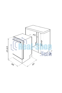 Встраиваемая посудомоечная машина Maunfeld MLP-08IMR, черный, 44.5 см, 10 компл., 47 дБ, класс A++