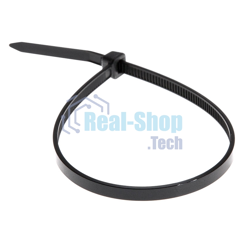 Хомут-стяжка кабельная нейлоновая Rexant 350 x4,8 мм, черная, упаковка 100 шт.