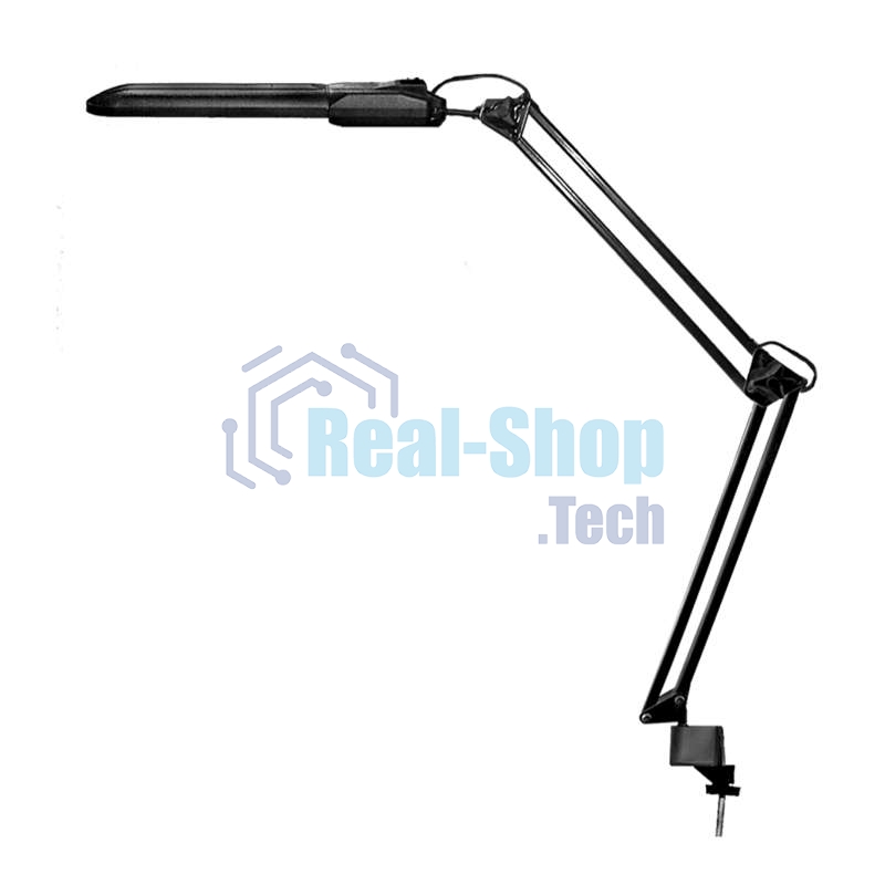 Светильник Дельта настол. на струбцине с ЭПРА 11Вт с лампой КЛЛ 2G7 черный Трансвит 135