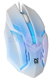 Мышь проводная Defender Cyber MB-560L белый, 1200 dpi, USB, кнопки - 3