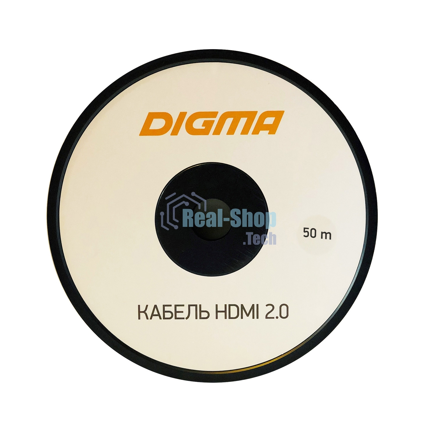 Кабель аудио-видео Digma HDMI 2.0 AOC HDMI (m)/HDMI (m) 50м. позолоченные контакты черный