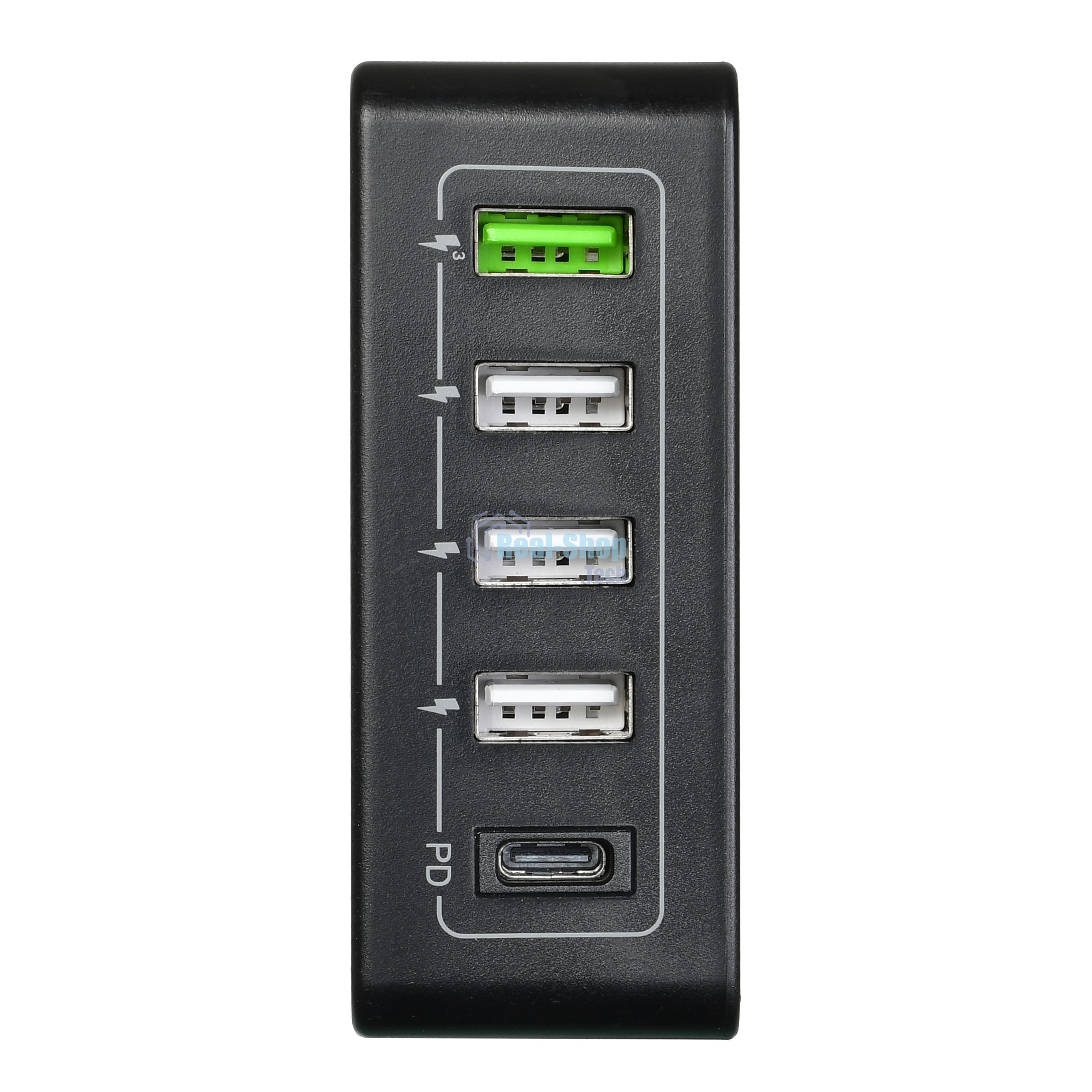 Сетевое зарядное устройство ACD-P605U-V1B 60Вт, 5xUSB 1PD+1QC+3Smart, 3.6~20В/3А RTL