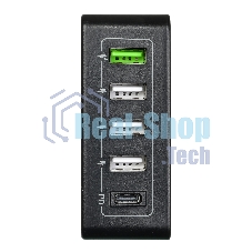Сетевое зарядное устройство ACD-P605U-V1B 60Вт, 5xUSB 1PD+1QC+3Smart, 3.6~20В/3А RTL