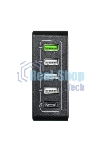 Сетевое зарядное устройство ACD-P605U-V1B 60Вт, 5xUSB 1PD+1QC+3Smart, 3.6~20В/3А RTL
