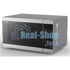 Микроволновая печь Sharp R6800RSL серебристый, 20 л, 800 Вт, переключатели - сенсор