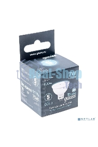 Лампа светодиодная Gauss LED MR16 GU5.3 7W 630lm 4100K 1/10/100