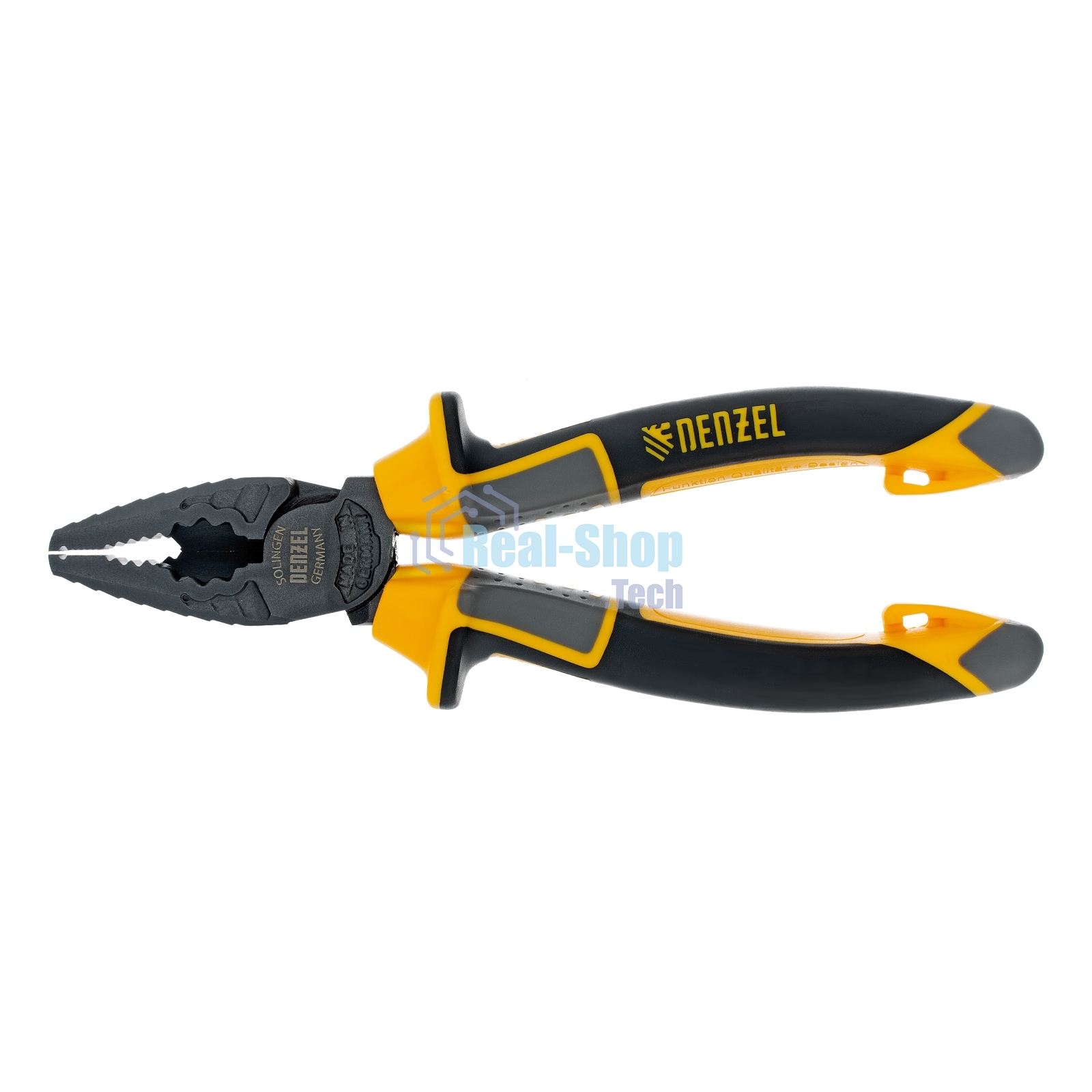 Плоскогубцы комбинированные Denzel 165 мм, трехкомпонентные рукоятки