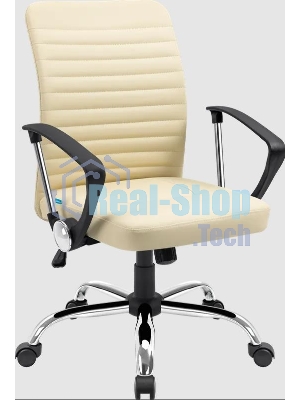 Кресло Defender DUBLIN бежевый, экокожа