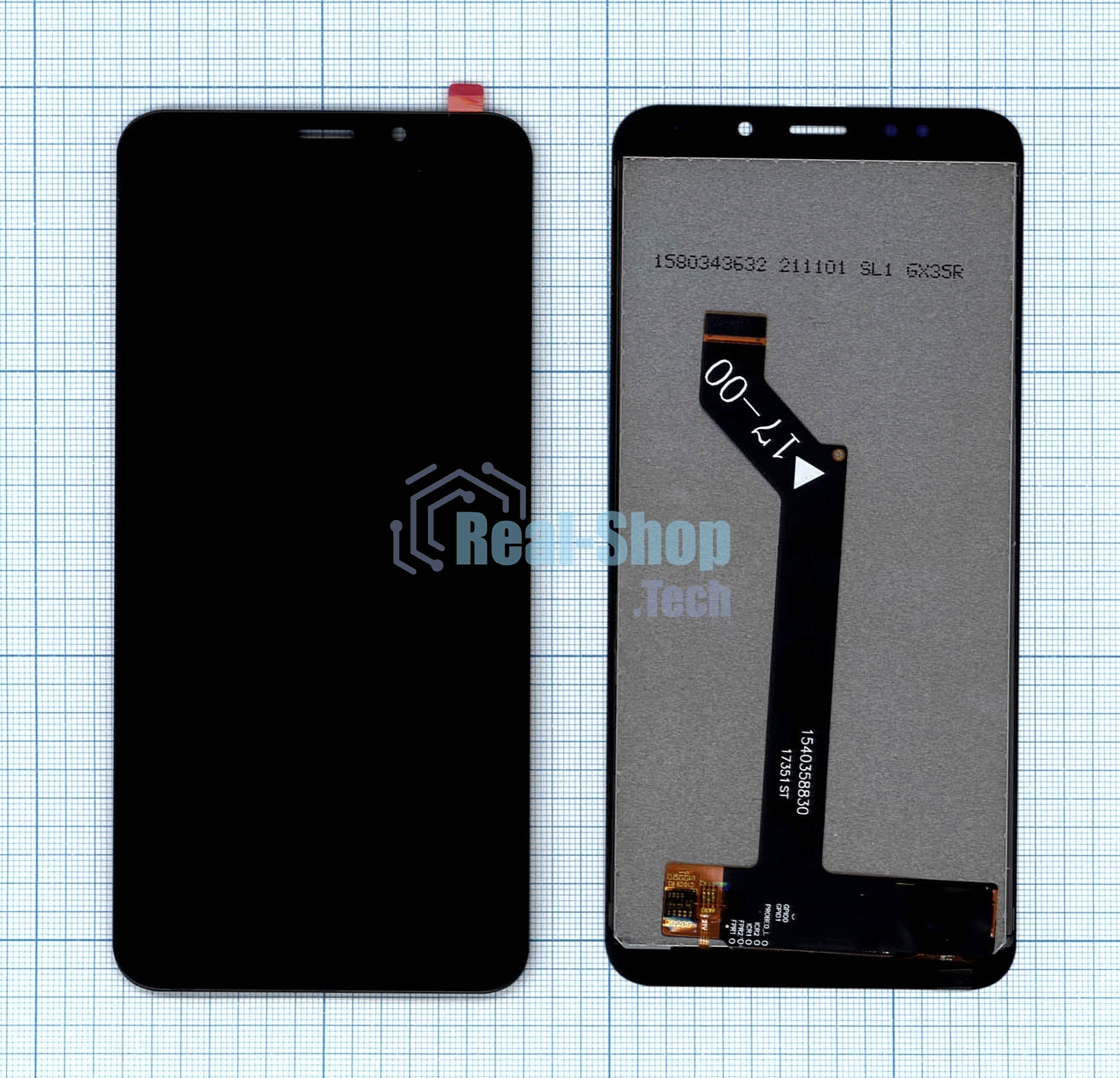 Дисплей для Xiaomi Redmi 5 Plus (Small size) черный