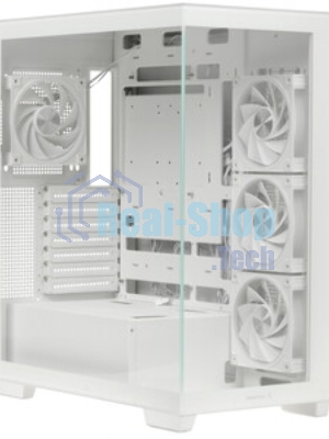 Компьютерный корпус Deepcool CG580 4F V2 WH без БП, боковое окно (панорама), 4x120мм ARGb PWM вентилятора, белый, ATX (R-CG580-WHADA4-G-2)