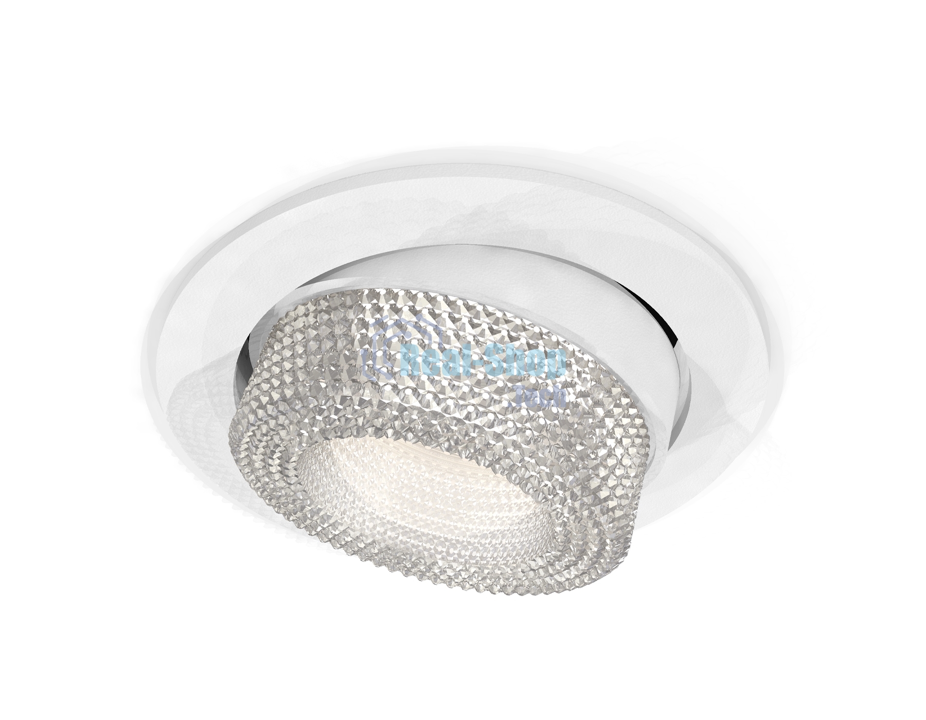 Комплект встраиваемого поворотного светильника Ambrella light XC7651060 SWH/CL белый песок/прозрачный MR16 GU5.3 (C7651, N7191)