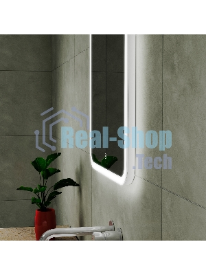 Зеркало для ванной с подсветкой Bau Stil 50х70, сенсорная LED на касание, пластиковый защитный корпу