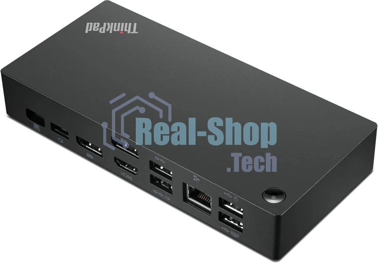 USB-концентратор Lenovo ThinkPad 40AY0090EU, USB Type-C, USB/USB Type-C/RJ-45/HDMI/DisplayPort/mini-jack 3.5мм, USB