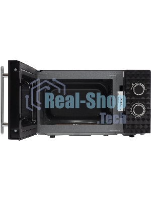 Микроволновая печь Hyundai HYM-M2095 черный, 20 л, 700 Вт, переключатели - поворотный механизм