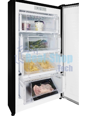 Морозильная камера Nordfrost DF 261 BAP, черный, 111л, 4 ящика