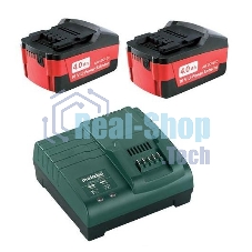 Набор аккумуляторов Metabo в + ЗУ 2 акк 4.0А·ч 18В+ЗУ ASC 30-36