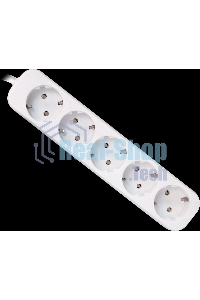 Удлинитель Defender E550 белый 5.0 м, 5 розеток 