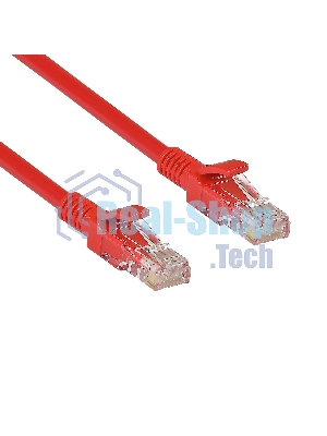 Патч-корд ExeGate UTP-RJ45-RJ45-5e-5M-RD, UTP, cat.5e, 5м, красный