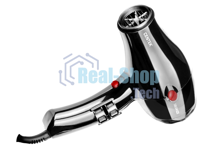 Фен Centek CT-2221 Professional 2200Вт, мощный AC мотор, 5 режимов, управление сбоку, хол воздух
