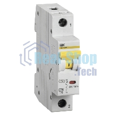 Выключатель автоматический модульный 1п C 50А 6кА ВА47-60M IEK MVA31-1-050-C